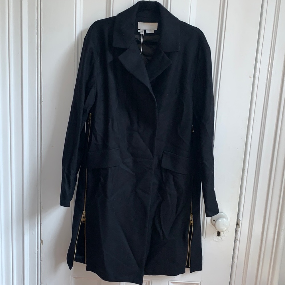 Anne Klein Collection navy wool coat
